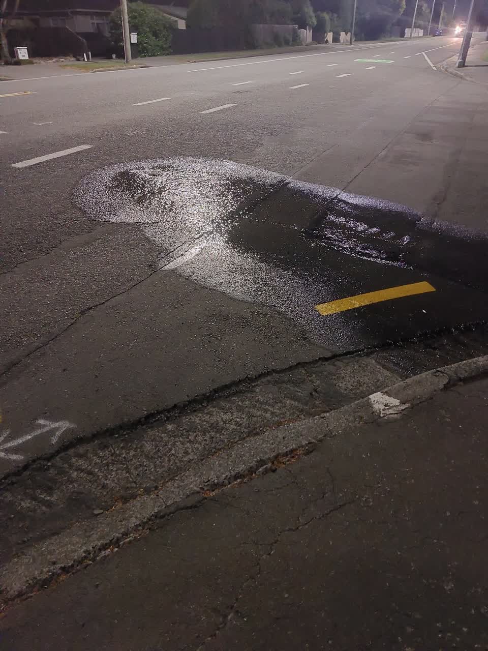 The photograph attached to this water leak report