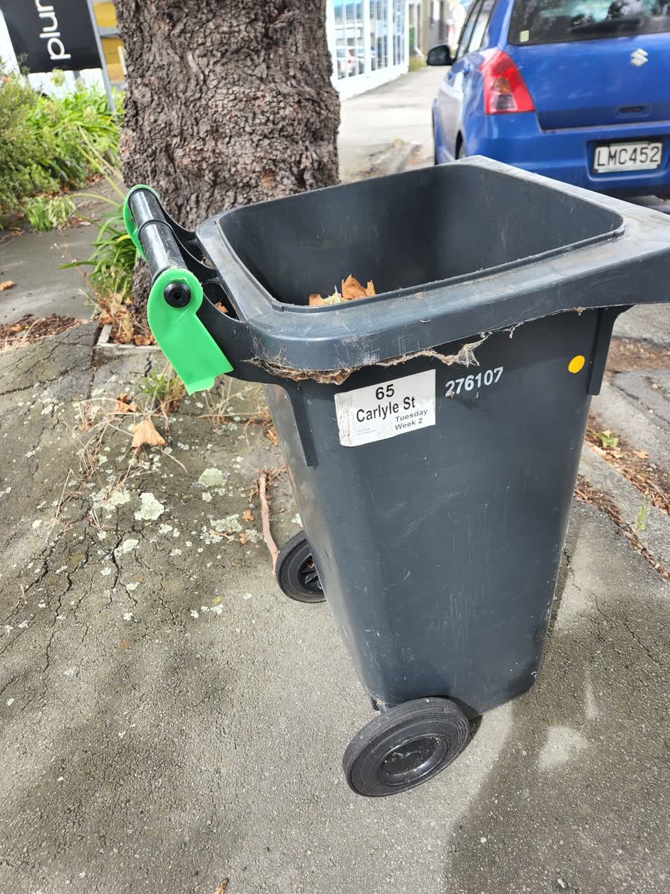 The photograph attached to this rubbish/recycling report