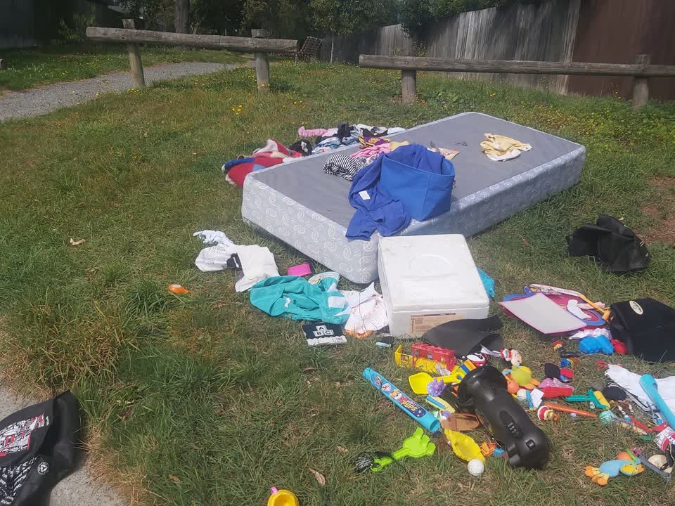The photograph attached to this rubbish/recycling report