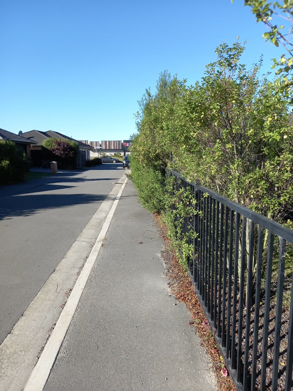 The photograph attached to this roading/streets report