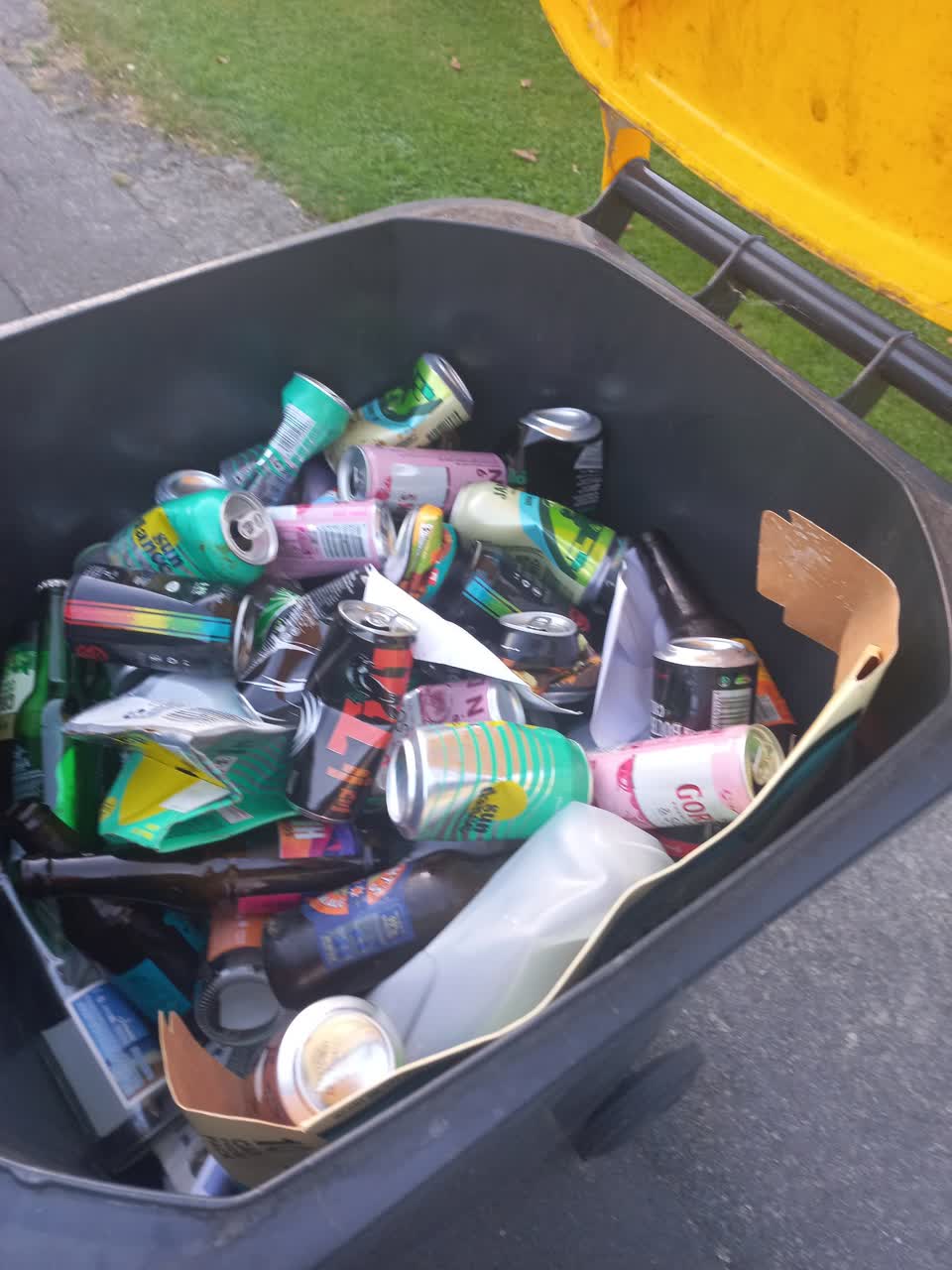 The photograph attached to this rubbish/recycling report