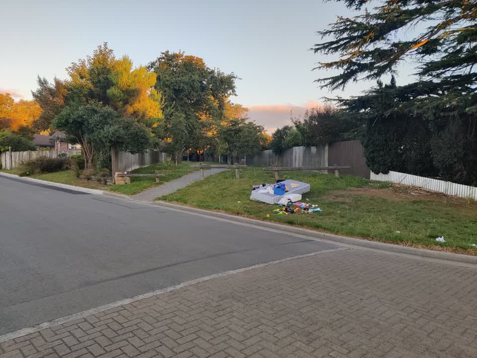 The photograph attached to this rubbish/recycling report