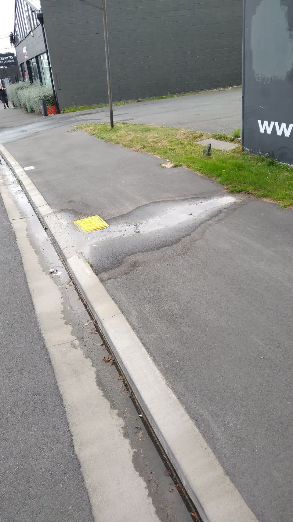 The photograph attached to this water leak report