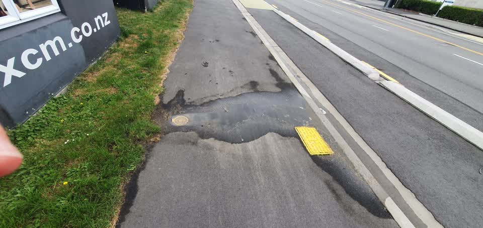 The photograph attached to this water leak report