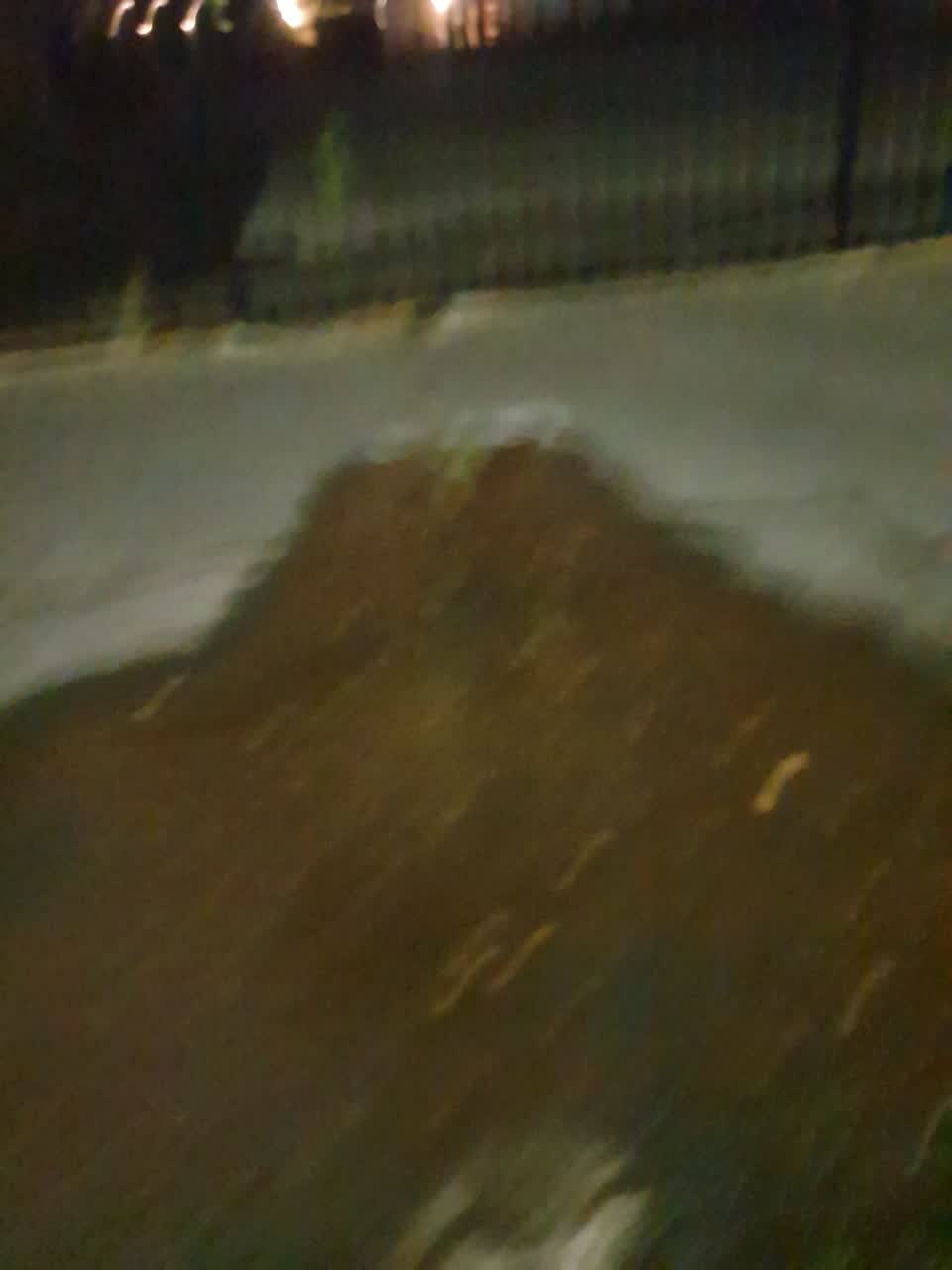 The photograph attached to this water leak report