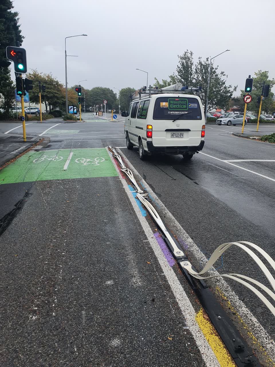 The photograph attached to this roading/streets report