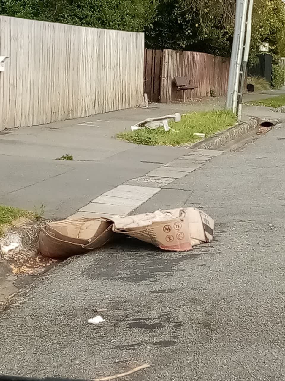 The photograph attached to this rubbish/recycling report