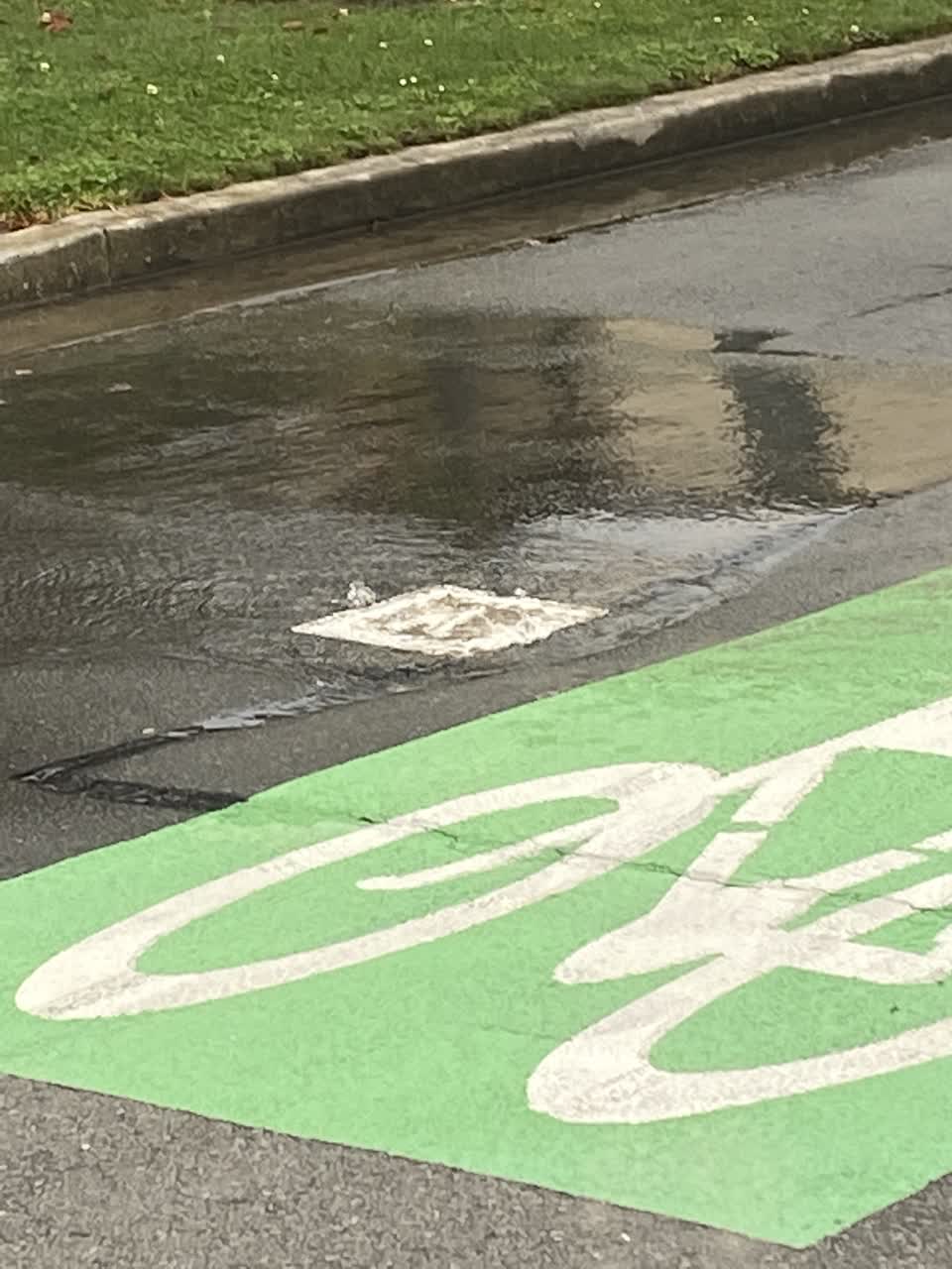 The photograph attached to this water leak report