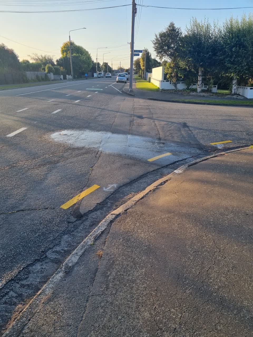 The photograph attached to this water leak report