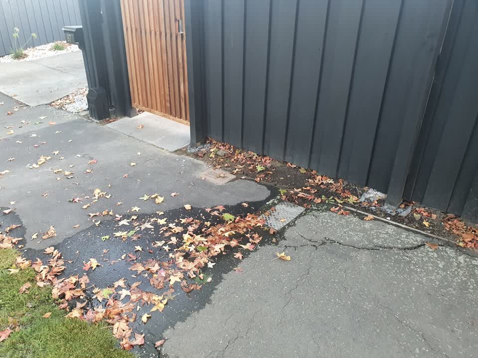 The photograph attached to this water leak report