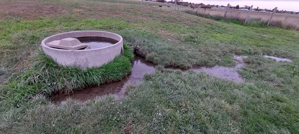 The photograph attached to this water leak report
