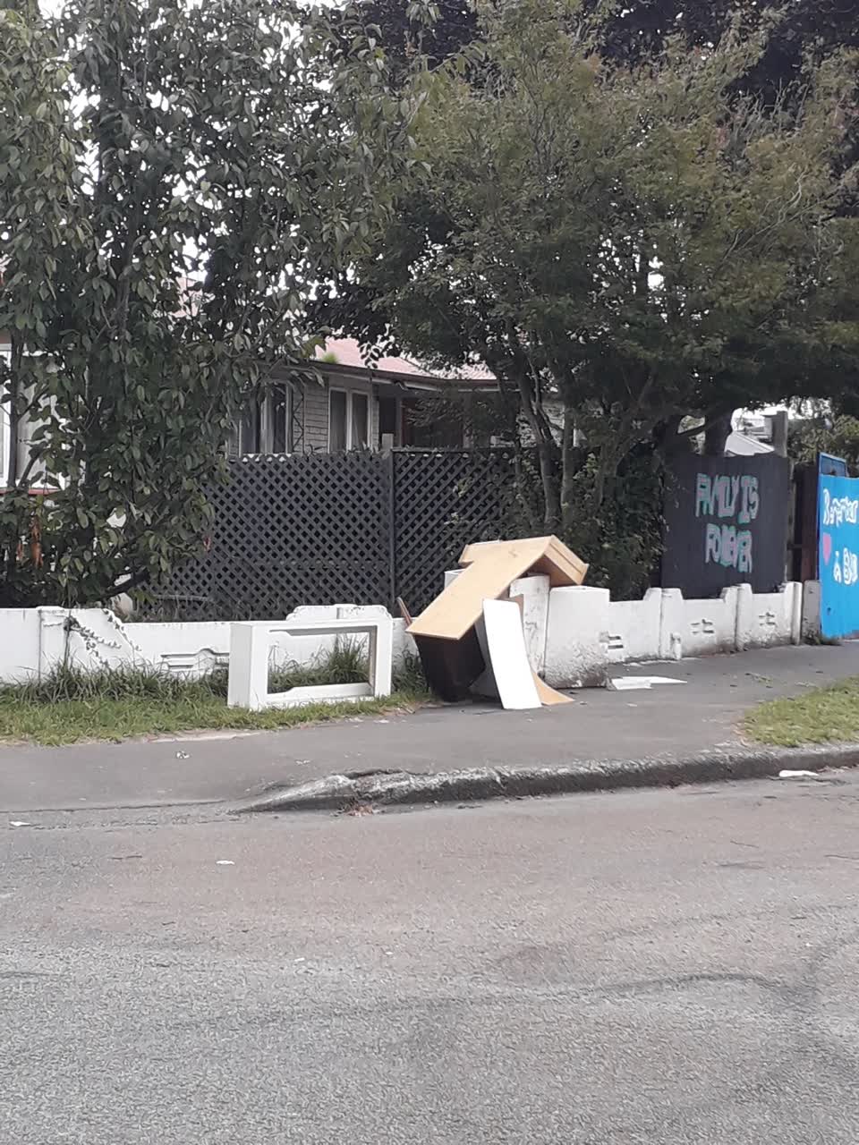 The photograph attached to this rubbish/recycling report