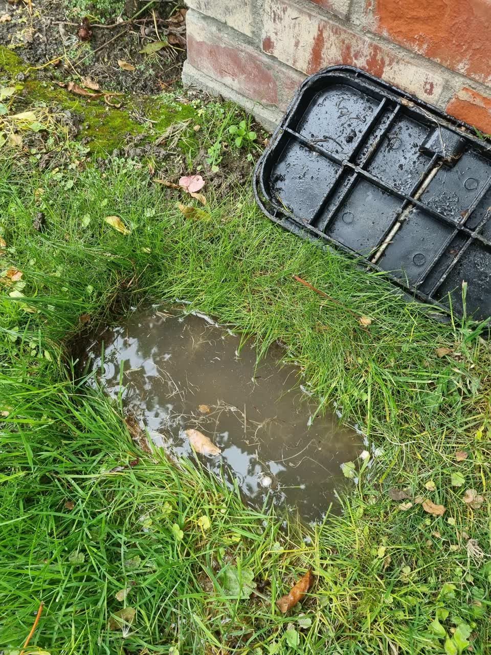 The photograph attached to this water leak report