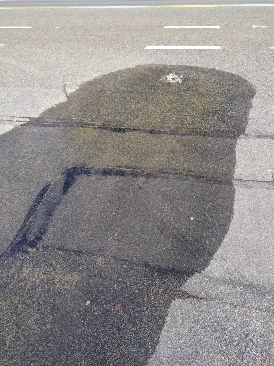 The photograph attached to this water leak report