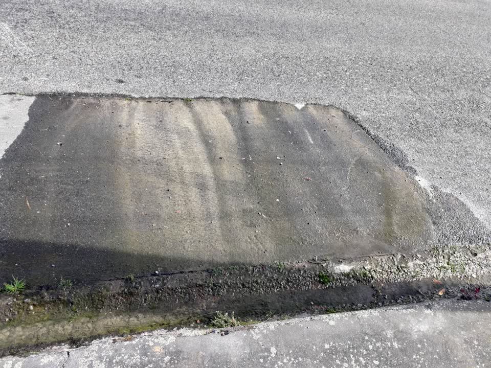 The photograph attached to this water leak report