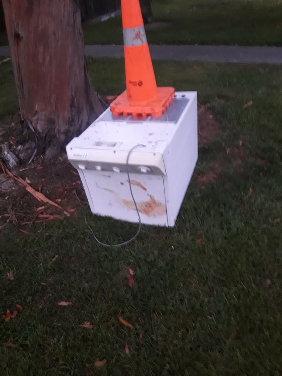 The photograph attached to this rubbish/recycling report