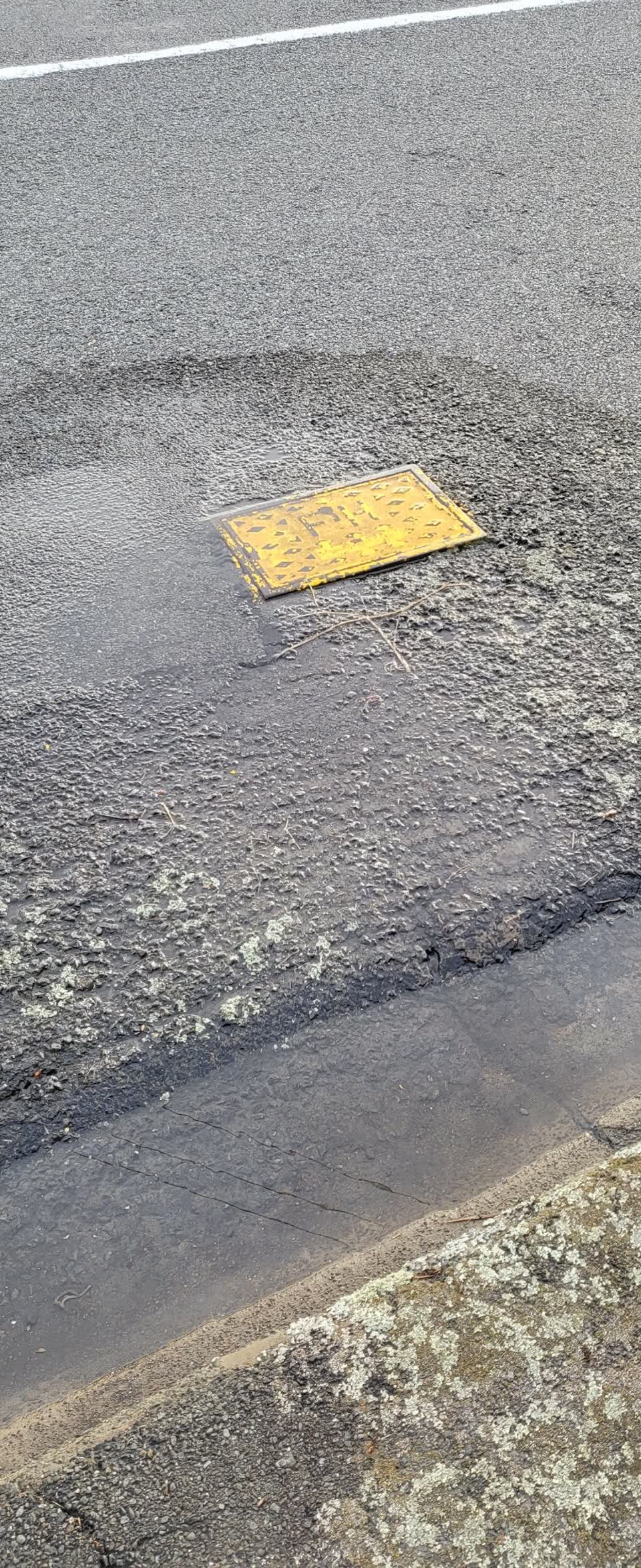 The photograph attached to this water leak report