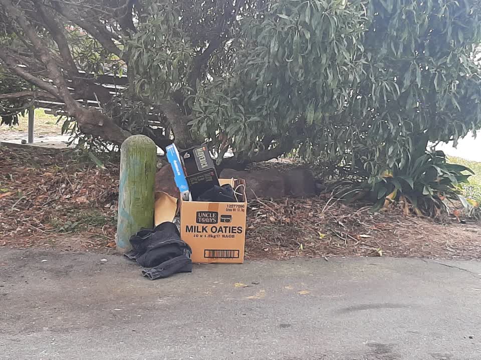 The photograph attached to this rubbish/recycling report