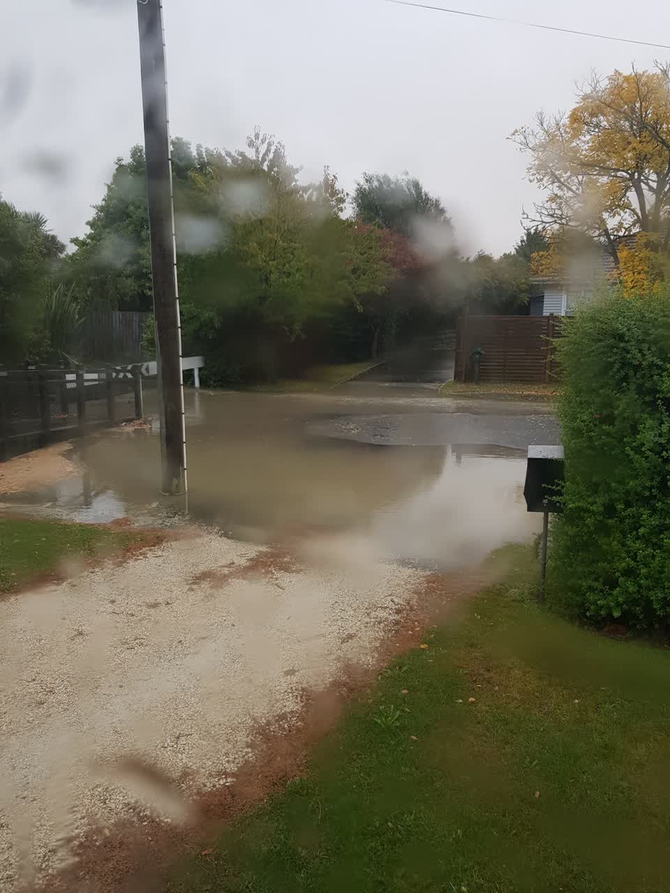 The photograph attached to this flooding report