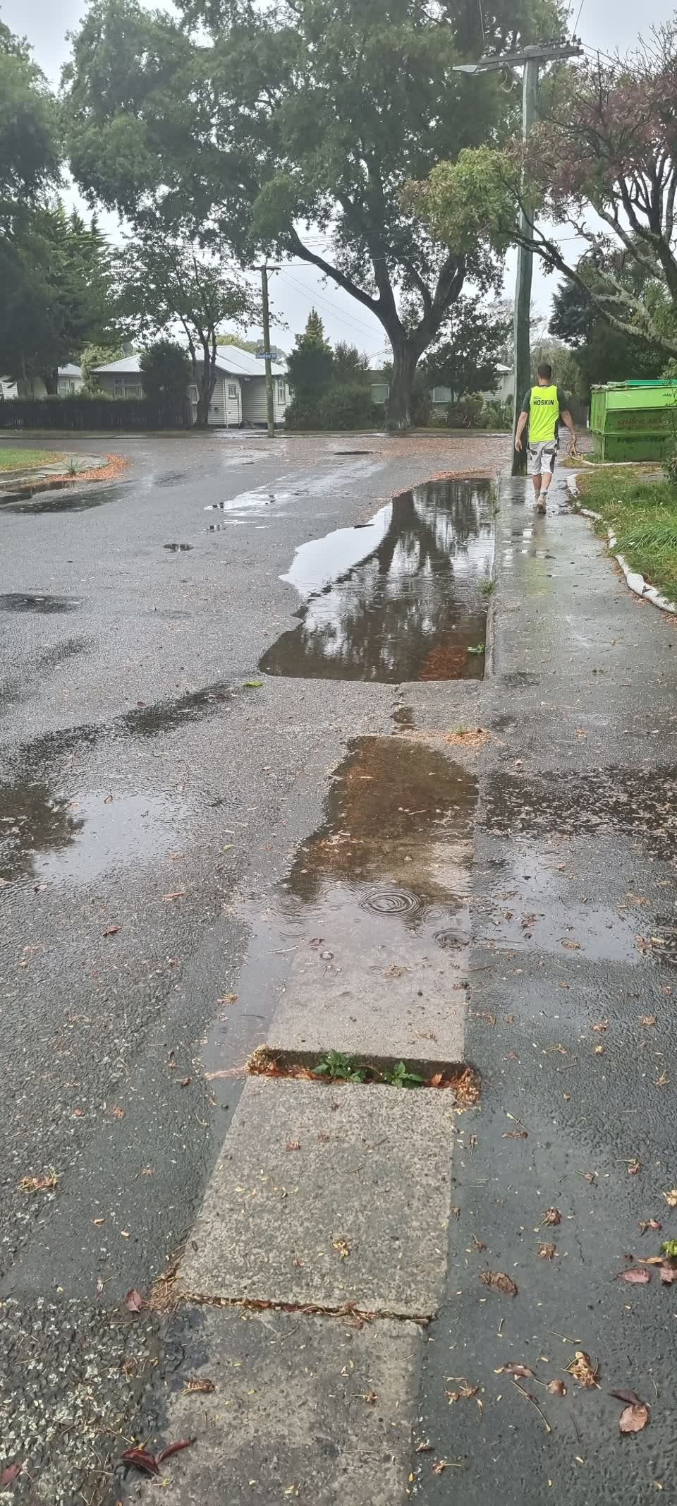 The photograph attached to this flooding report