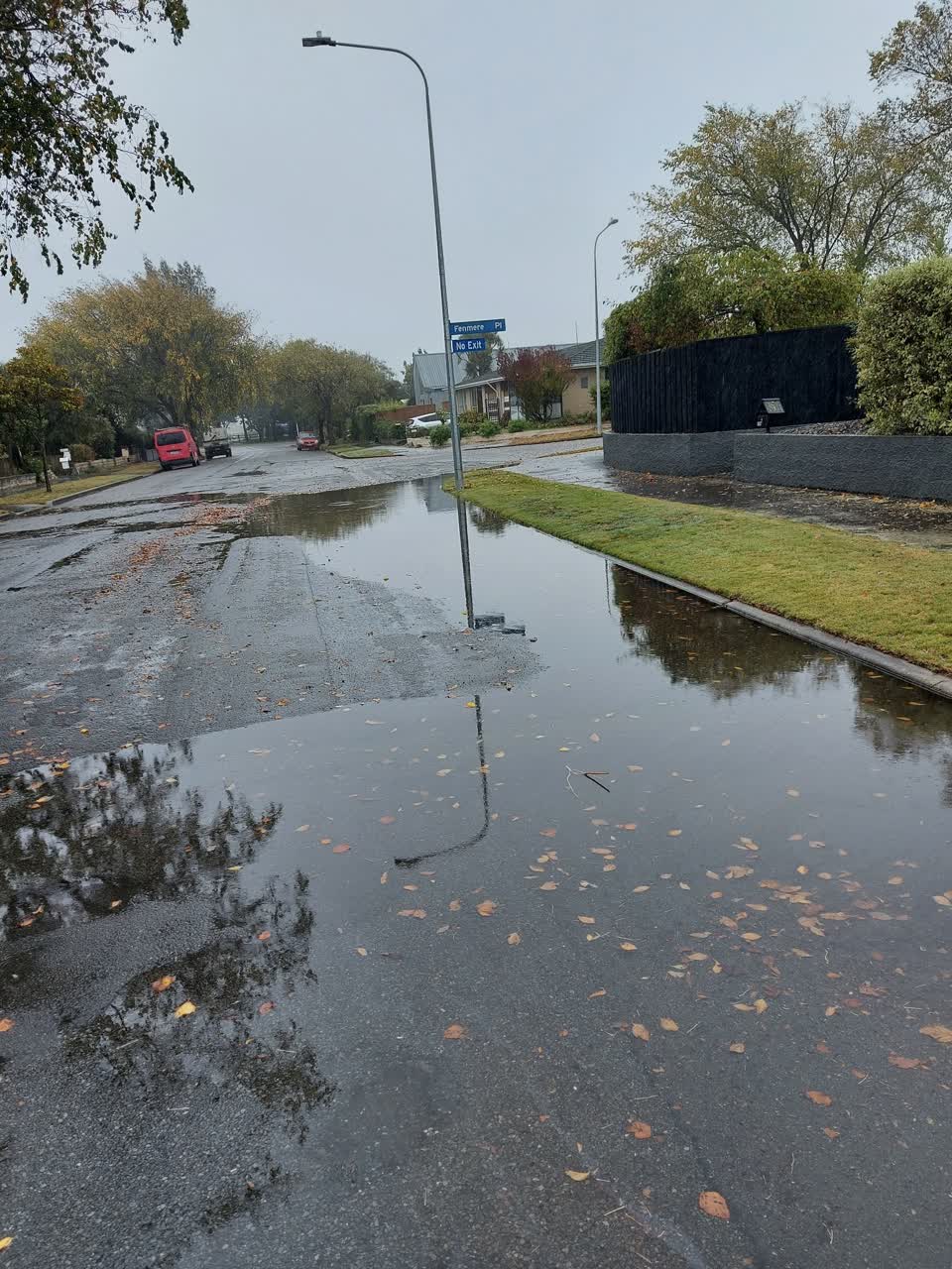 The photograph attached to this wastewater/stormwater report
