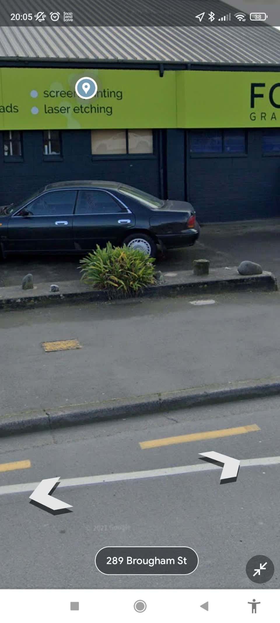 The photograph attached to this roading/streets report