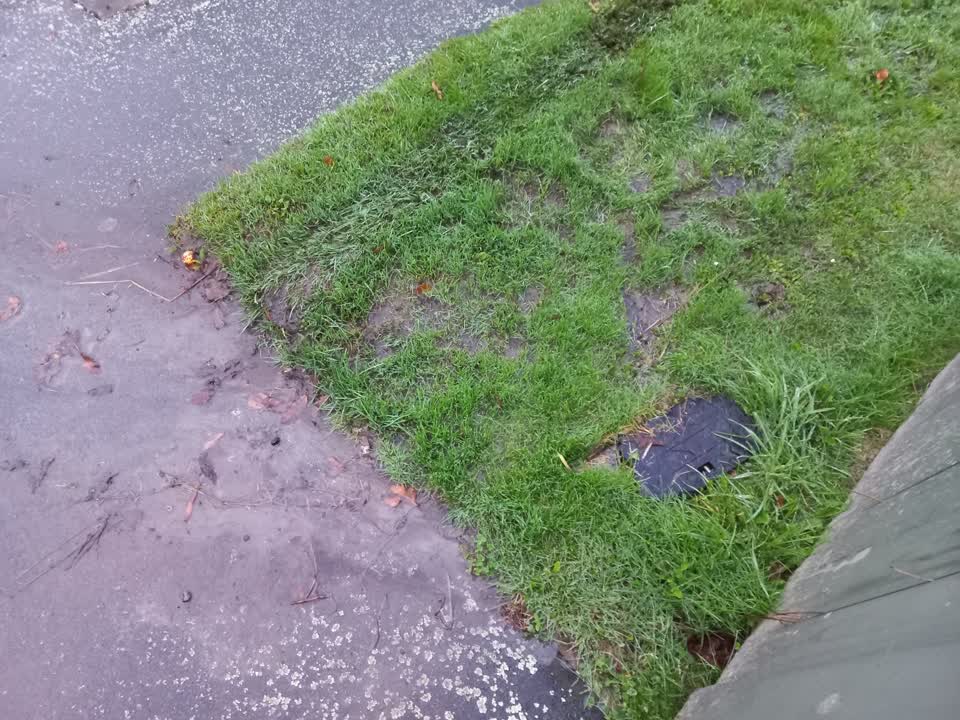 The photograph attached to this water leak report