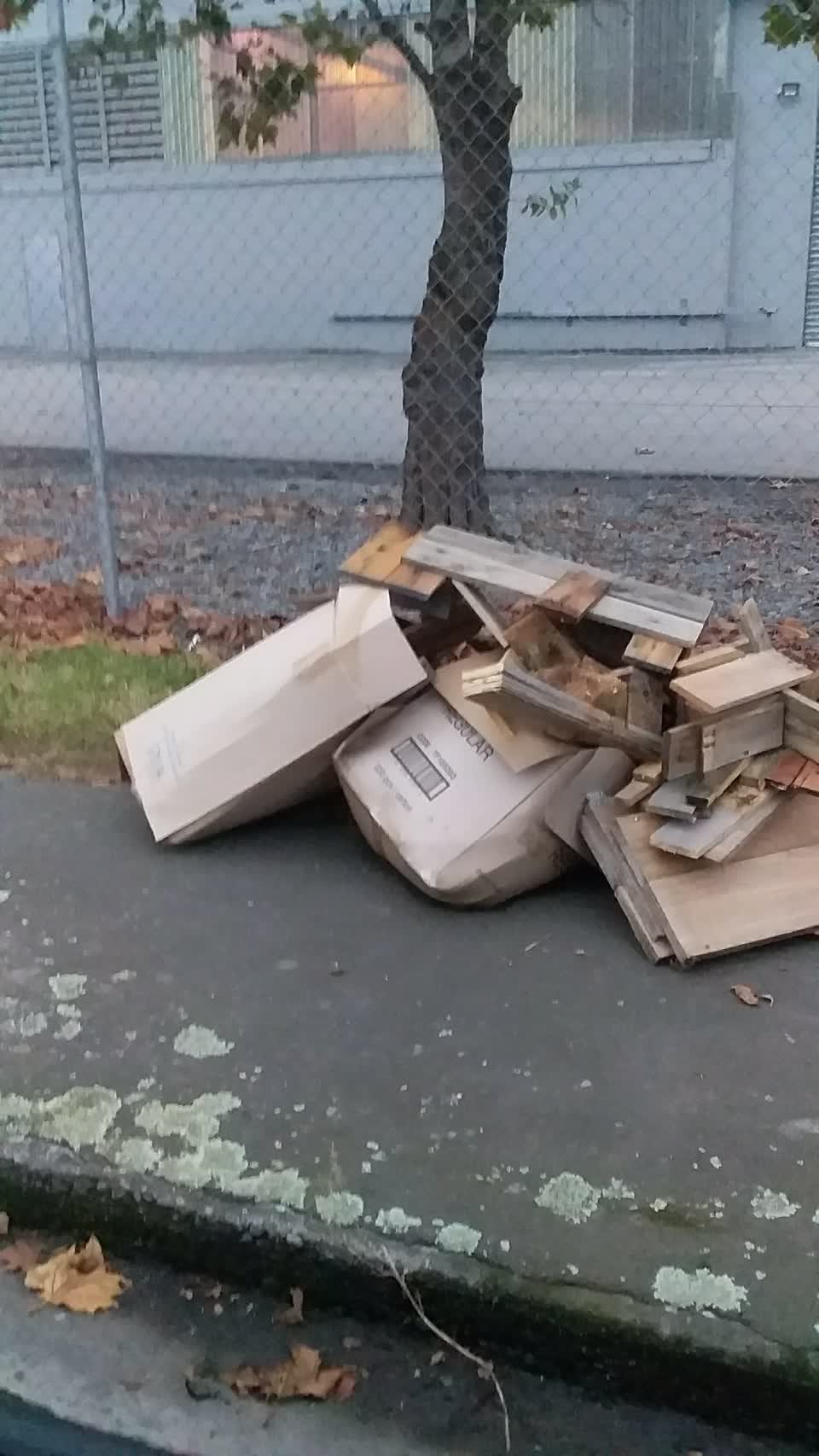 The photograph attached to this rubbish/recycling report