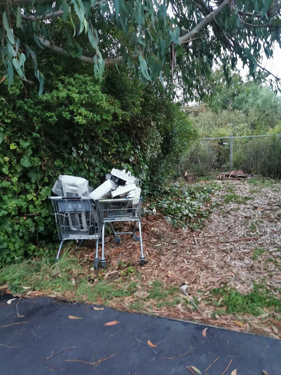 The photograph attached to this rubbish/recycling report