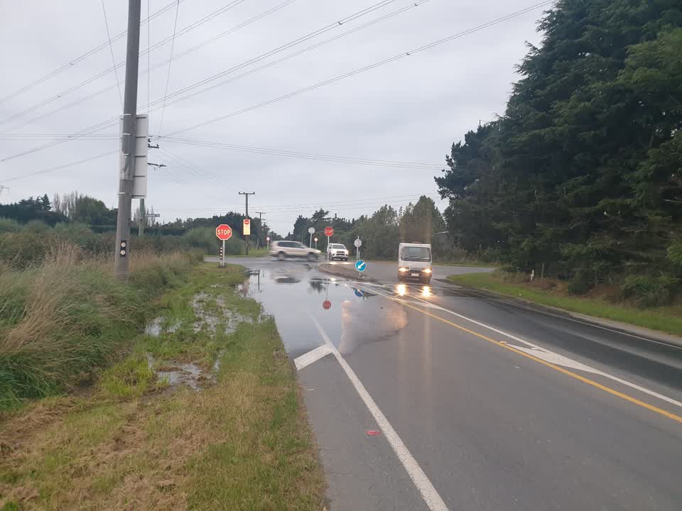 The photograph attached to this flooding report