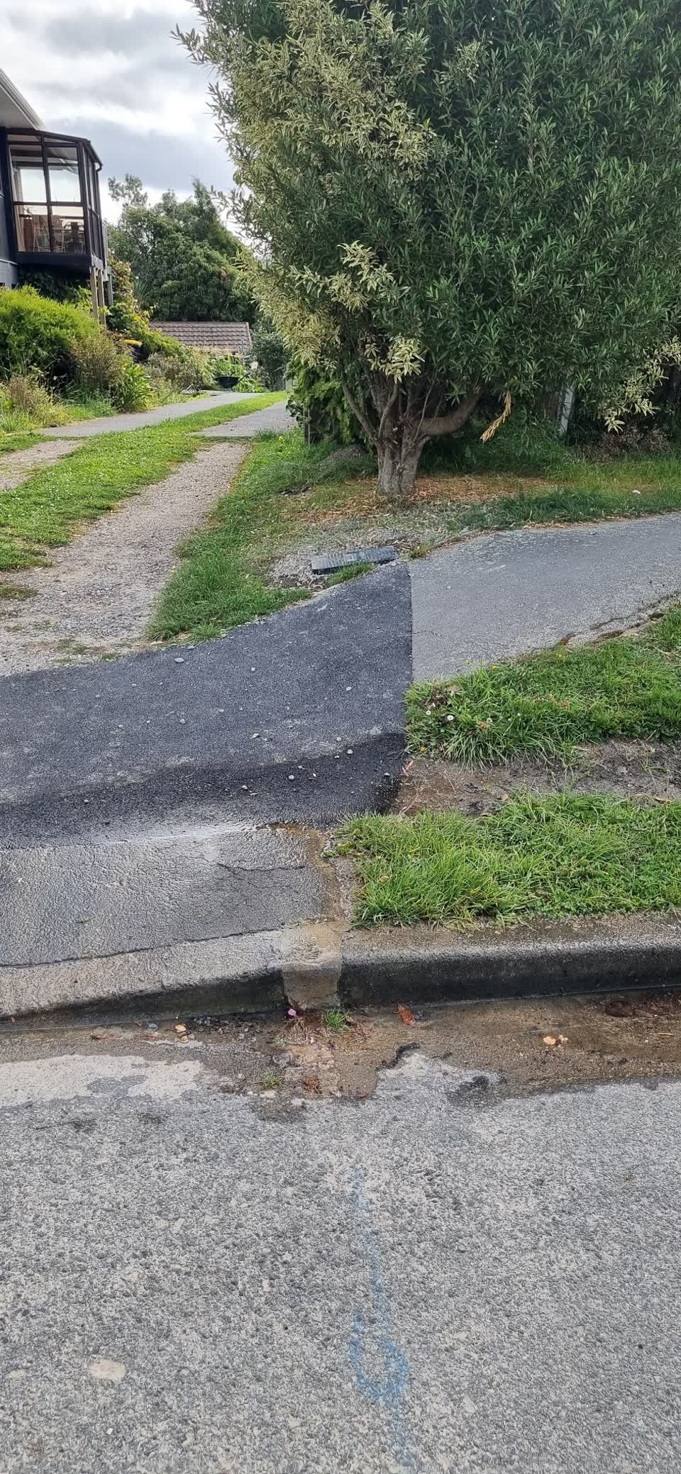 The photograph attached to this water leak report