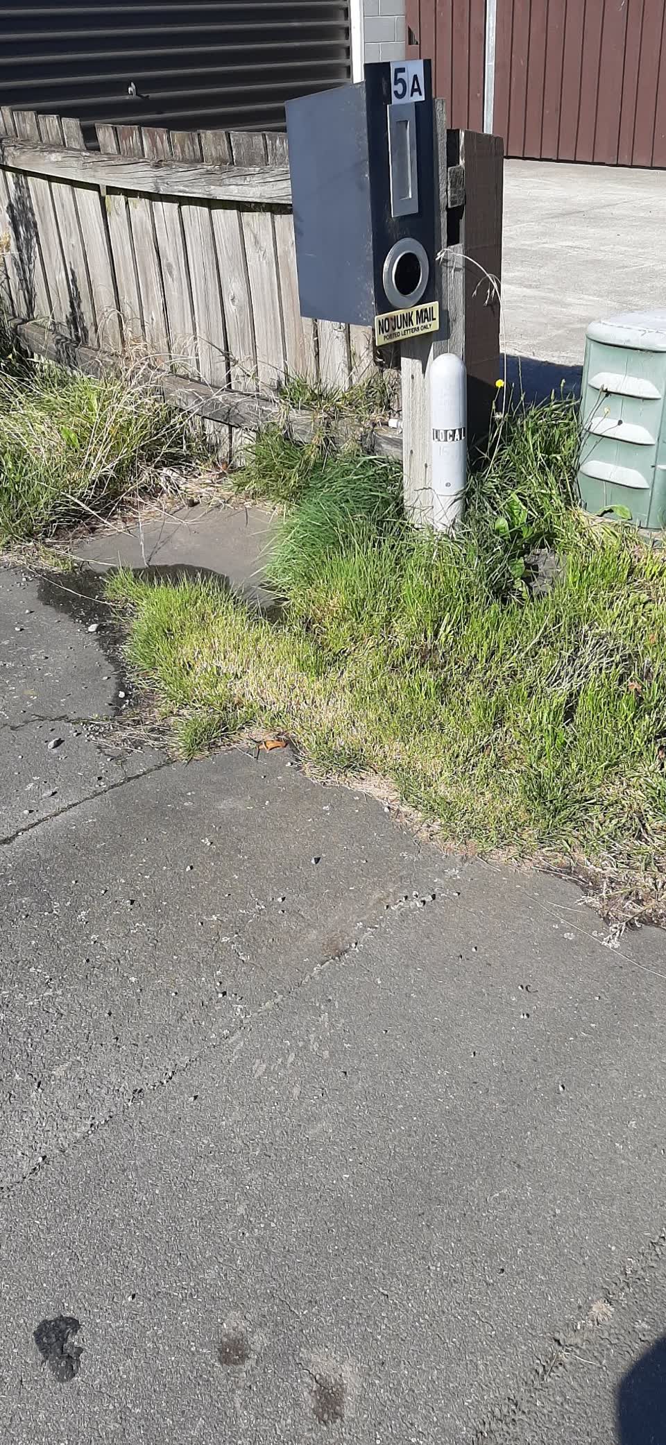The photograph attached to this water leak report