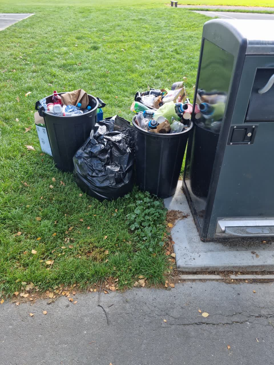 The photograph attached to this rubbish/recycling report