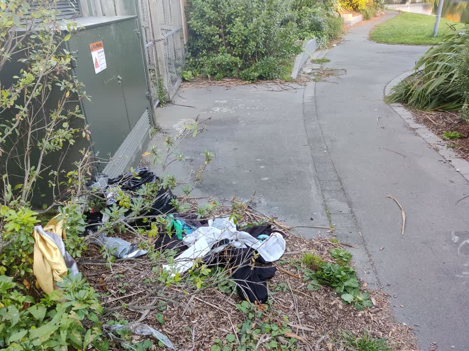The photograph attached to this rubbish/recycling report