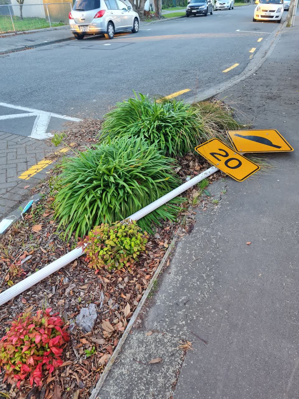 The photograph attached to this roading/streets report