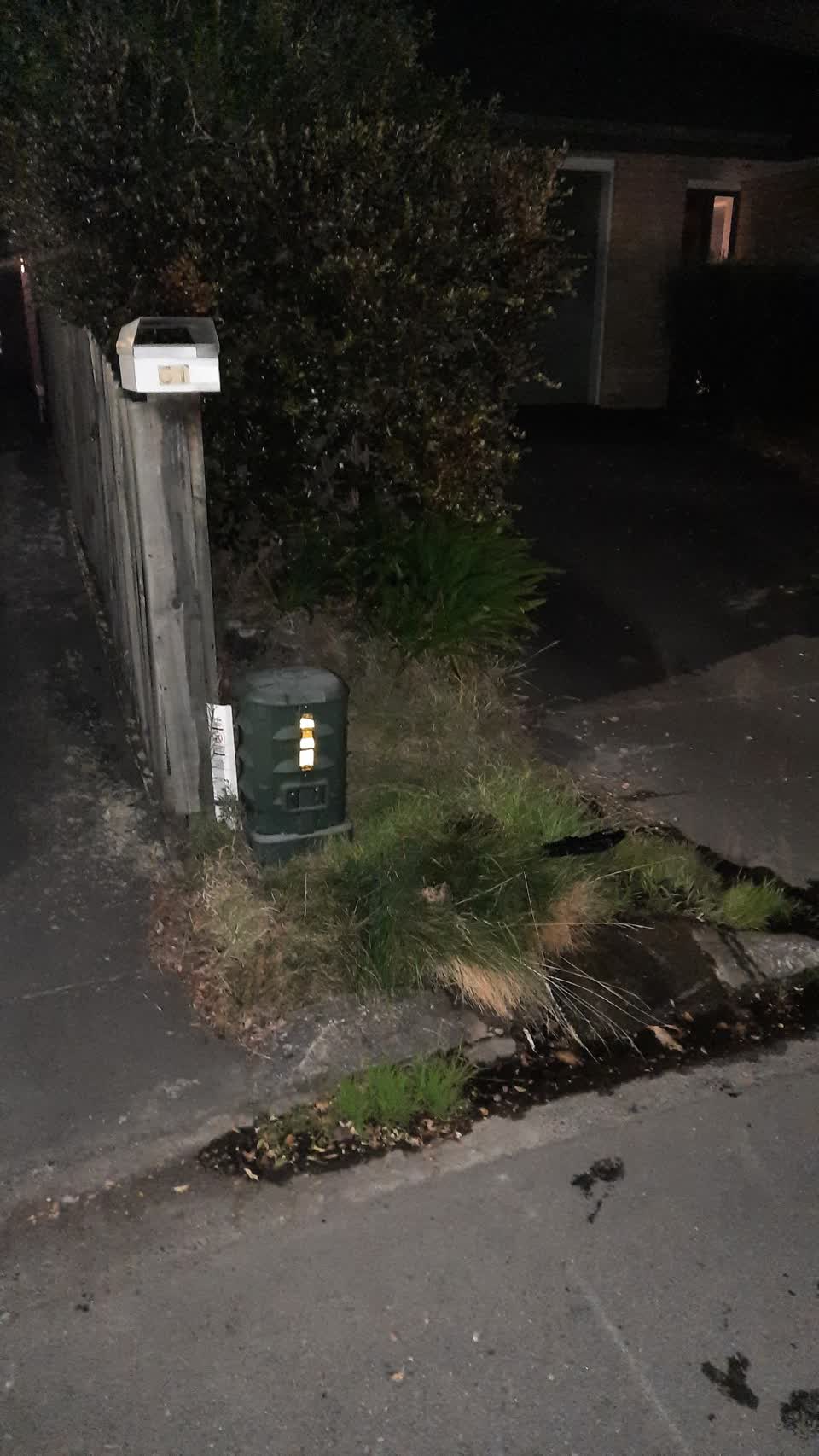 The photograph attached to this water leak report