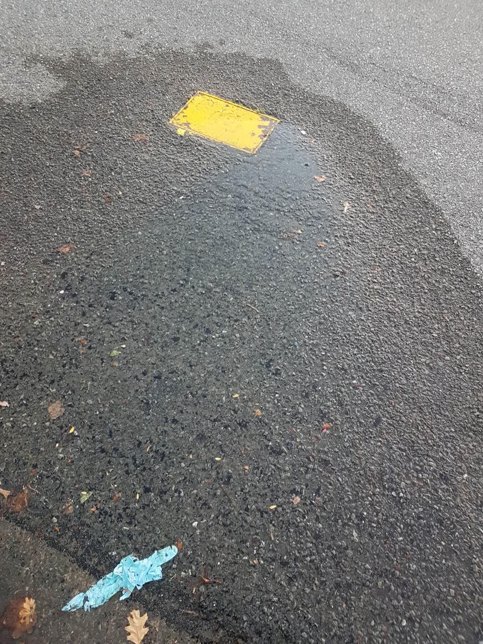 The photograph attached to this water leak report