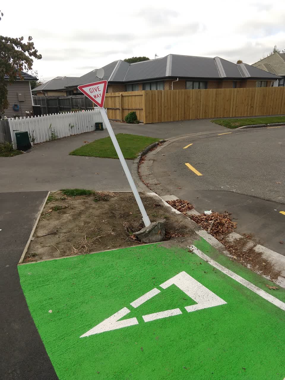 The photograph attached to this roading/streets report