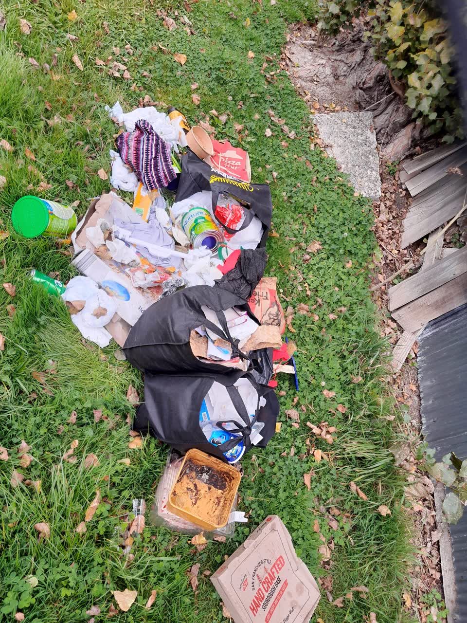 The photograph attached to this rubbish/recycling report