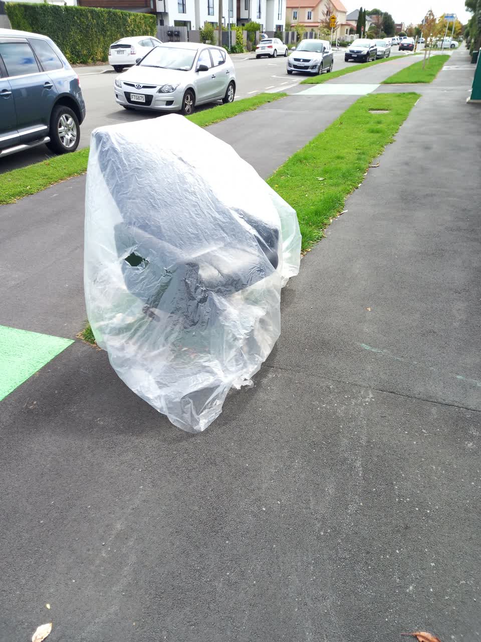 The photograph attached to this rubbish/recycling report