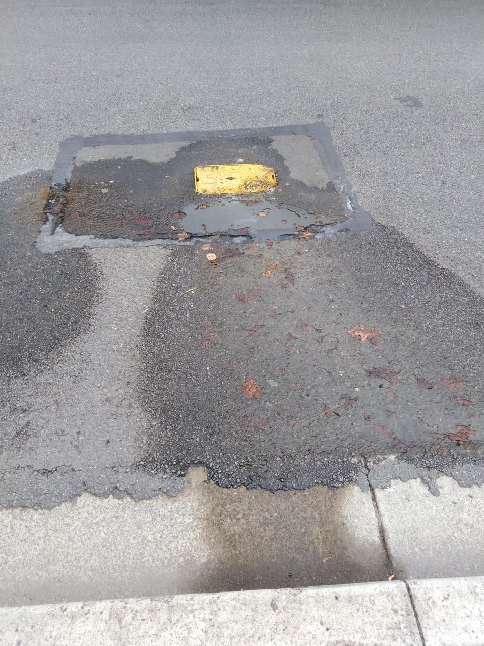 The photograph attached to this water leak report