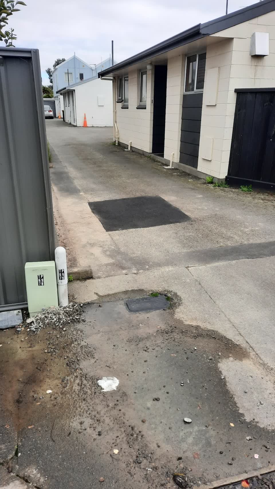 The photograph attached to this water leak report