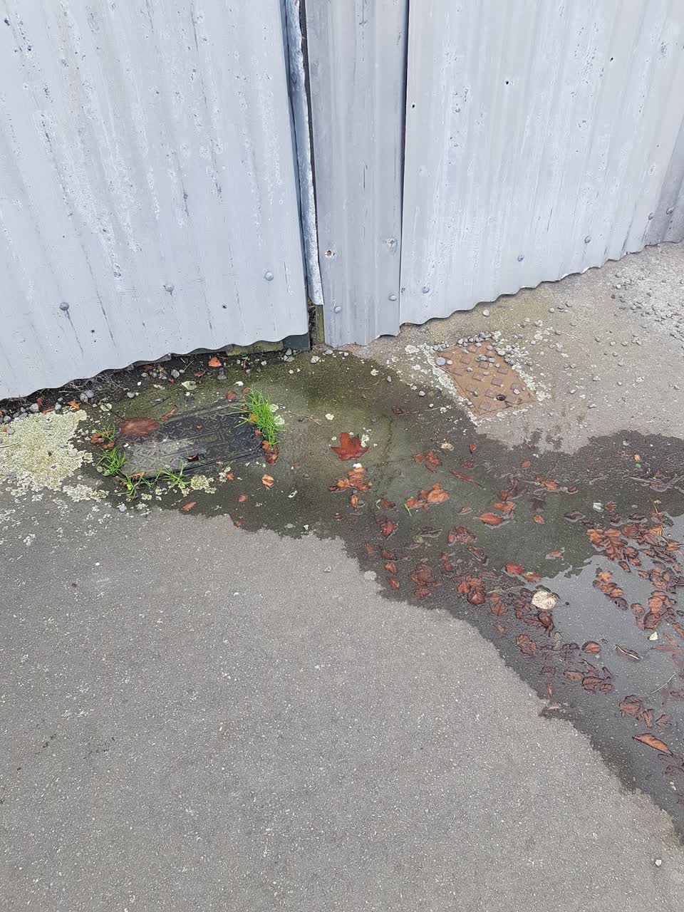 The photograph attached to this flooding report