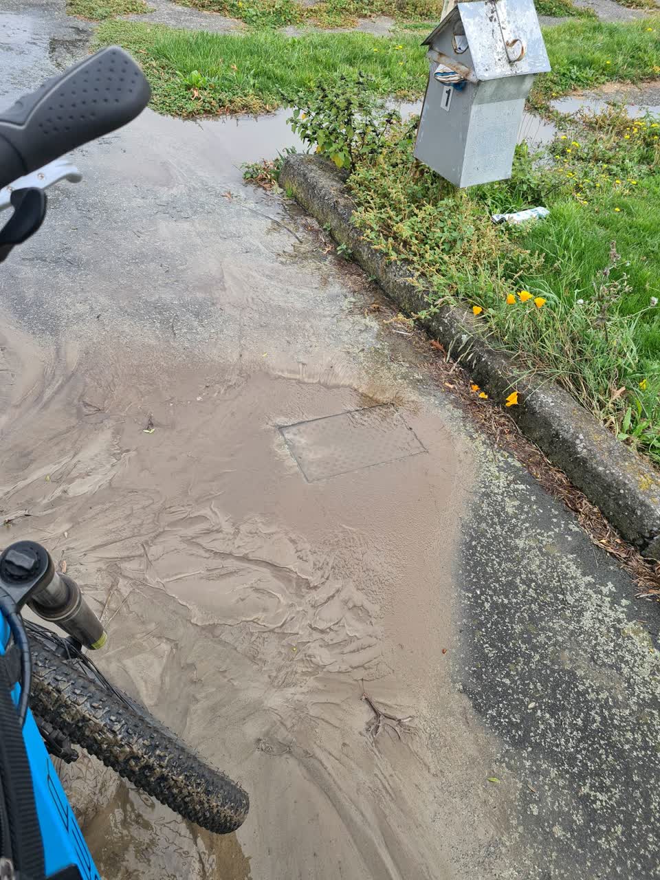 The photograph attached to this water leak report