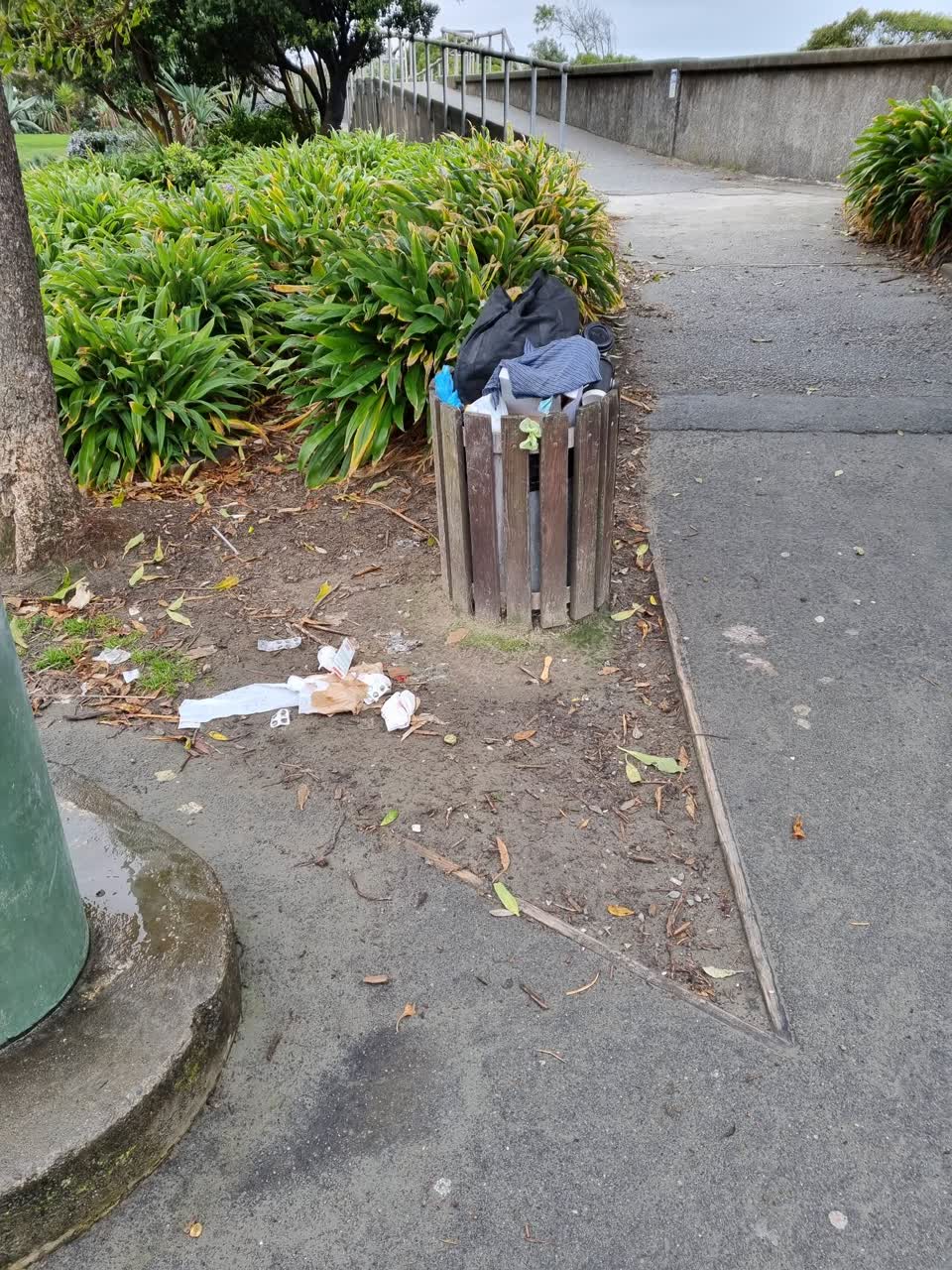 The photograph attached to this rubbish/recycling report