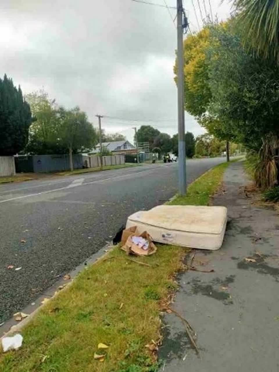 The photograph attached to this rubbish/recycling report