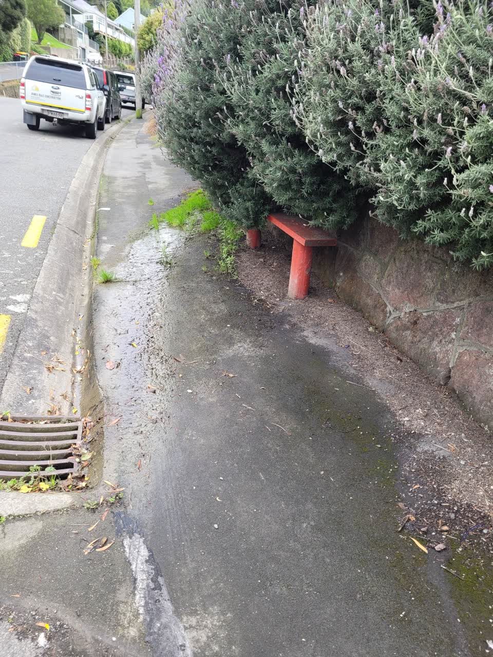 The photograph attached to this roading/streets report