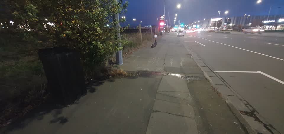 The photograph attached to this water leak report