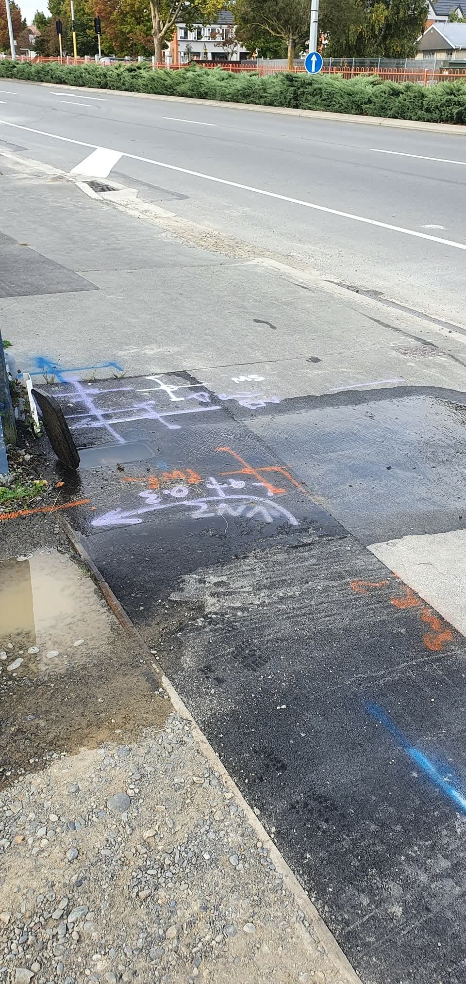 The photograph attached to this water leak report