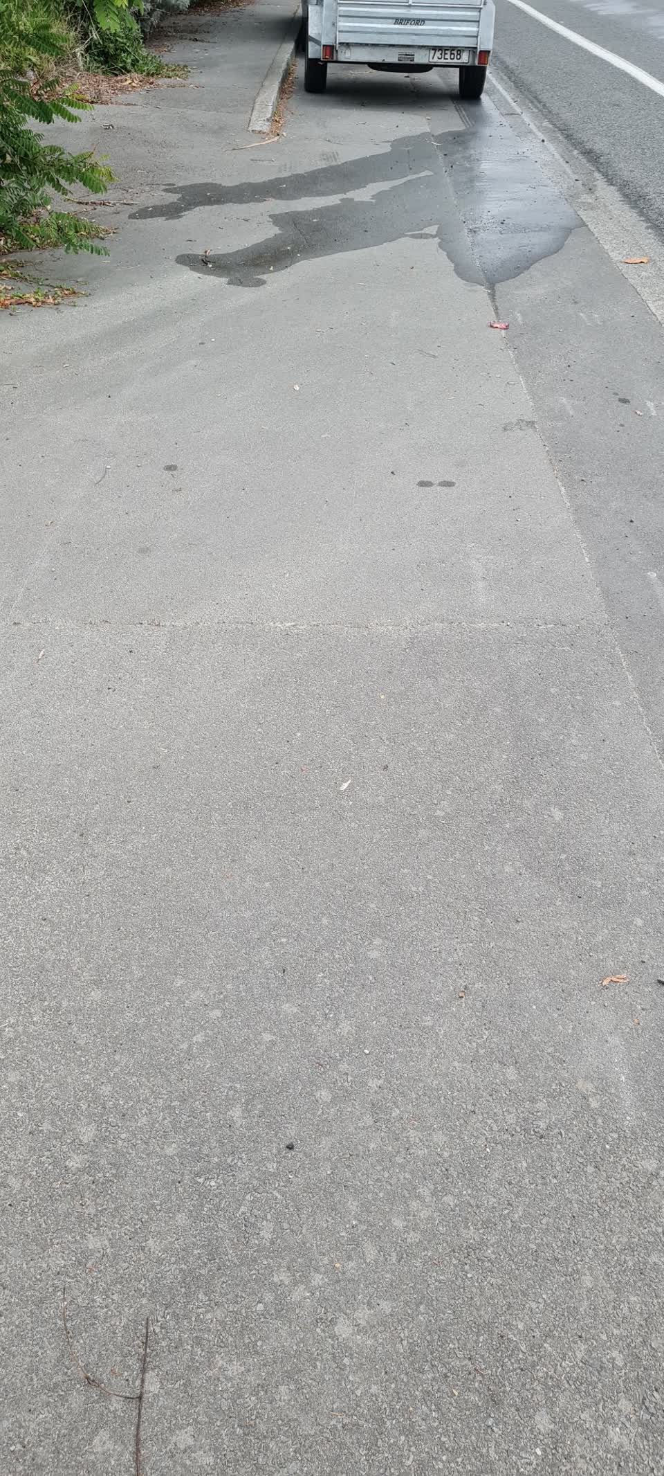 The photograph attached to this water leak report